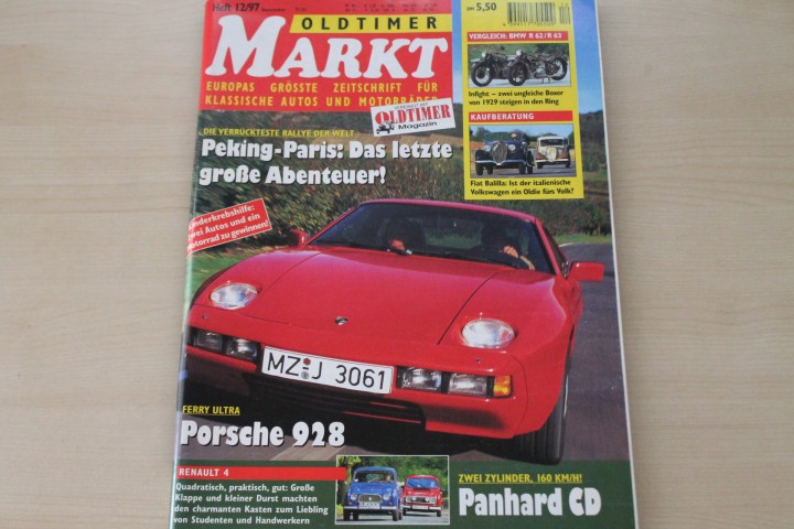 Deckblatt Oldtimer Markt (12/1997)